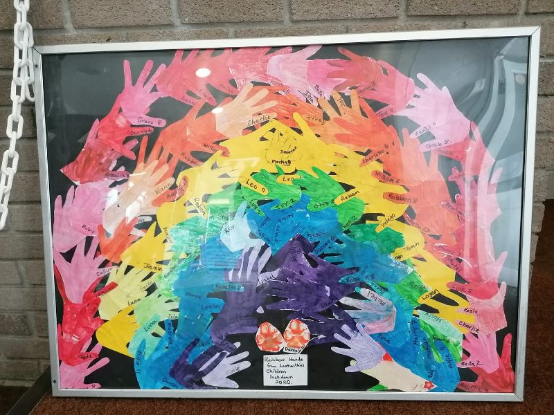 Rainbow hands picture